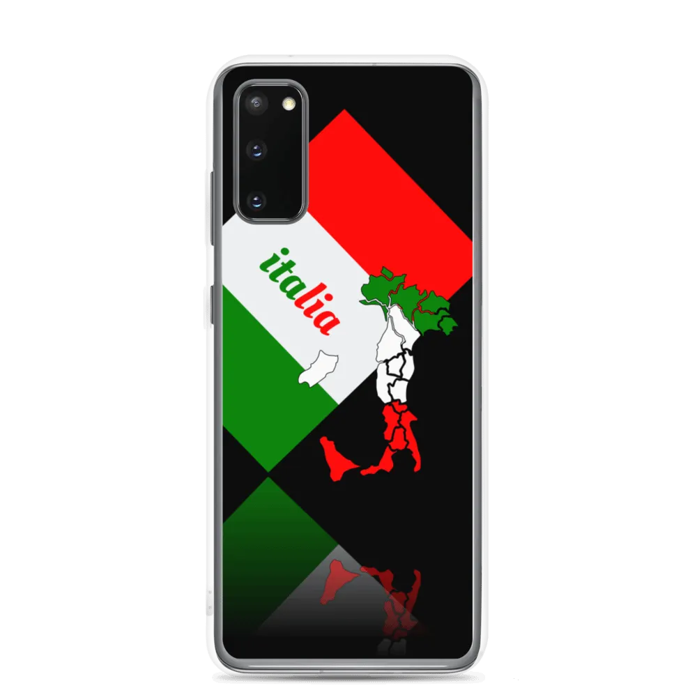 Elegant Italia - Italy Flag And Map Samsung Black Case