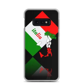 Elegant Italia - Italy Flag And Map Samsung Black Case