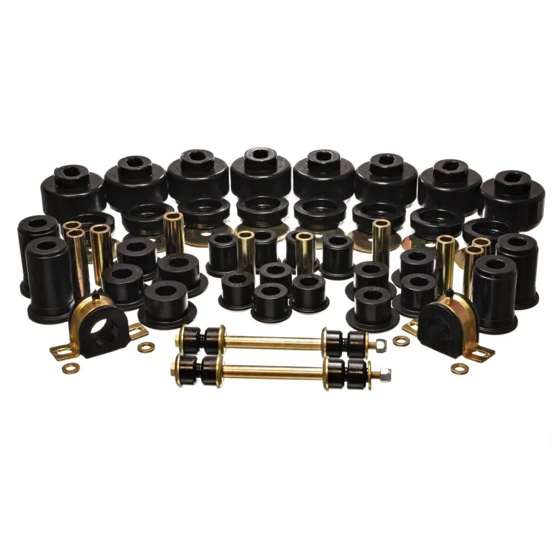 Energy Suspension Hyper-Flex Bushing Kit - Body Mount / Suspension Bushings - Links - Black - GM Fullsize Truck 1999-2006