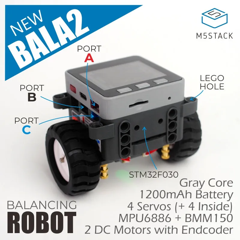 [EOL] BALA2 ESP32 Self-balancing Robot Kit