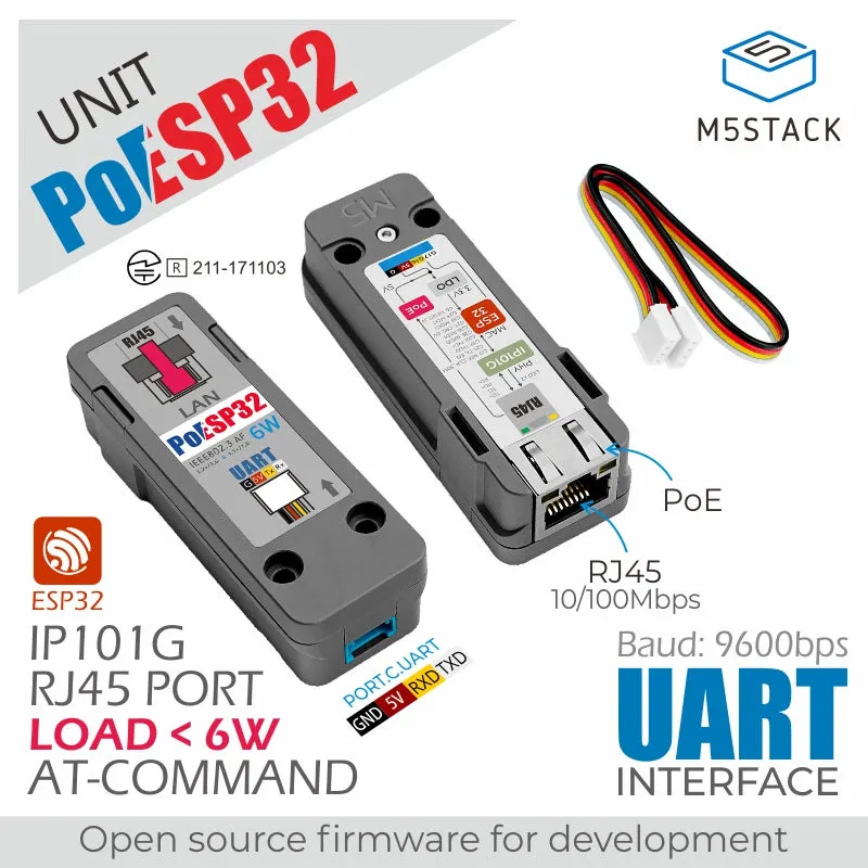 ESP32 Ethernet Unit with PoE