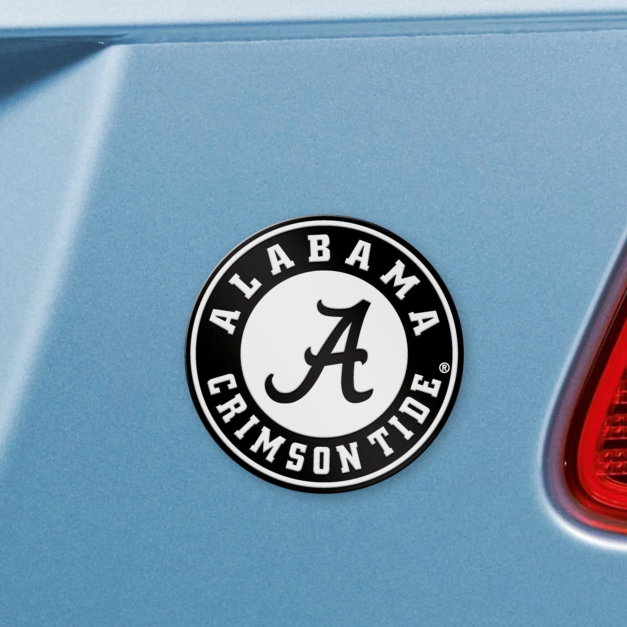 Fanmats Alabama Crimson Tide 3D Chrome Metal Emblem - Round Logo