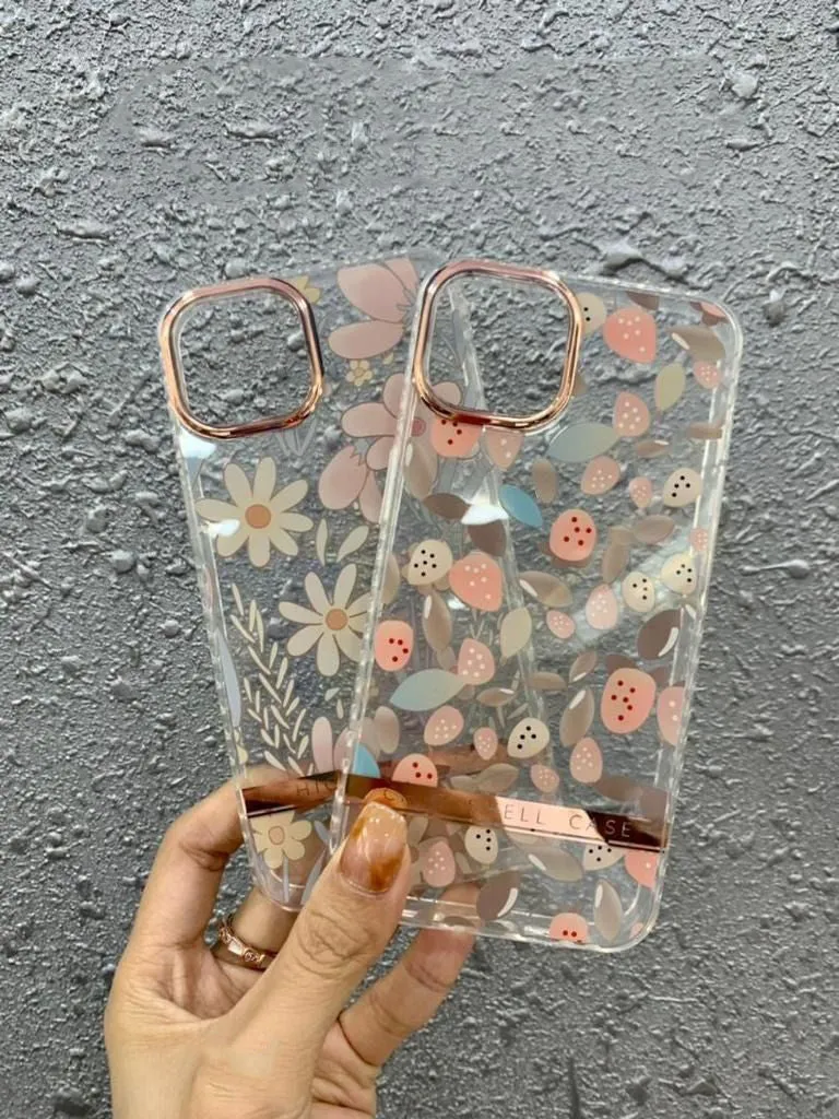 Fashion Flower Print Hard Case For Oppo