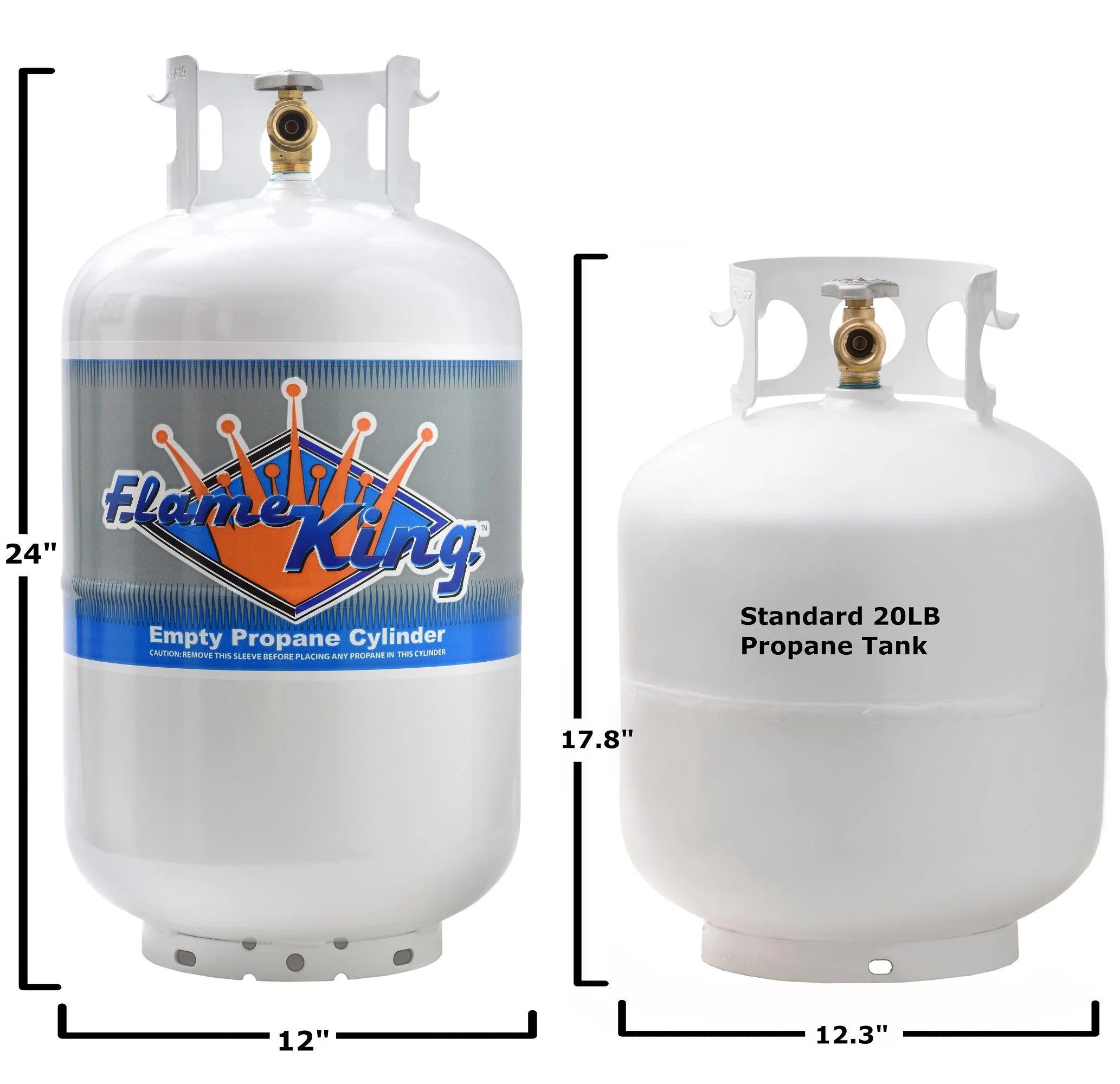 Flame King 30lb Propane Tank LP Cylinder with OPD