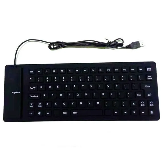 Foldable Silicone Keyboard For PC Tablet Laptop