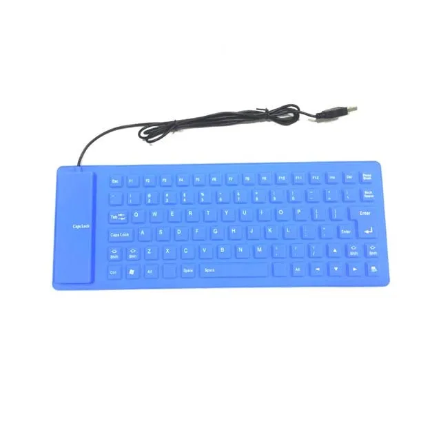 Foldable Silicone Keyboard For PC Tablet Laptop