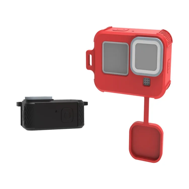 For GoPro HERO10 Black / HERO9 Black Liquid Silicone Case(Black)