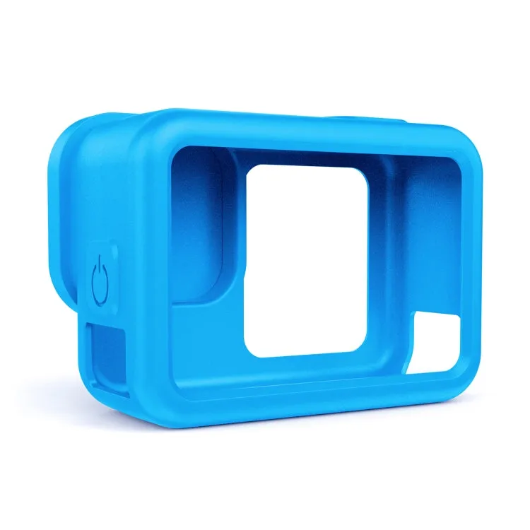 For GoPro HERO13 Black PULUZ Silicone Protective Case Cover with Wrist Strap & Lens Cover (Blue)