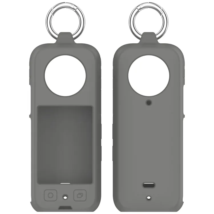 For Insta360 X3 Portable Silicone Protective Case(Dark Grey)