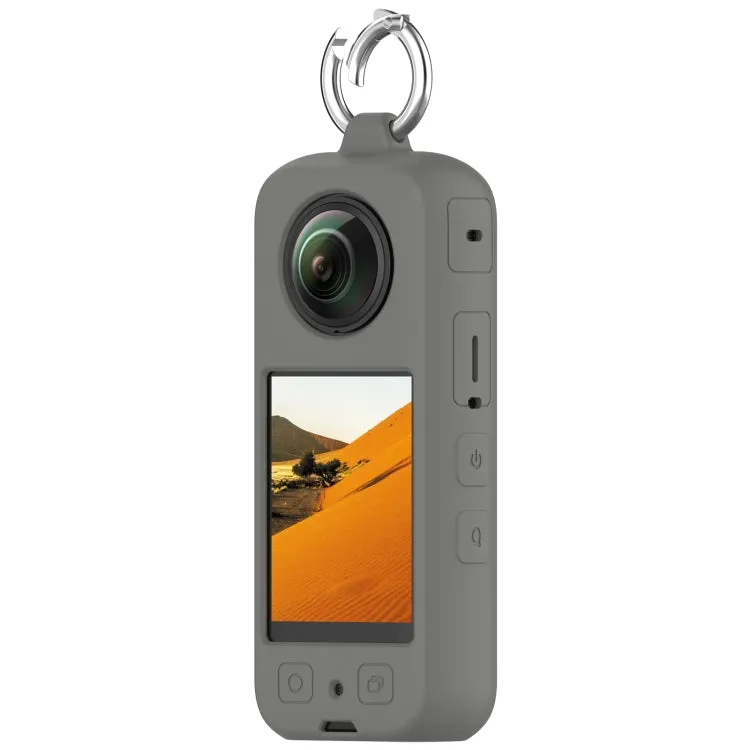 For Insta360 X3 Portable Silicone Protective Case(Dark Grey)