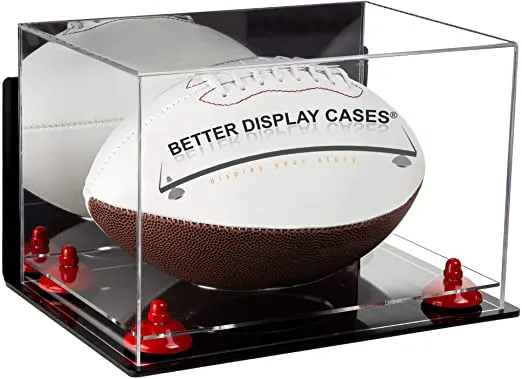 Full Size Football Display Case Horizontal - Mirror Wall Mounts (B41/A004)