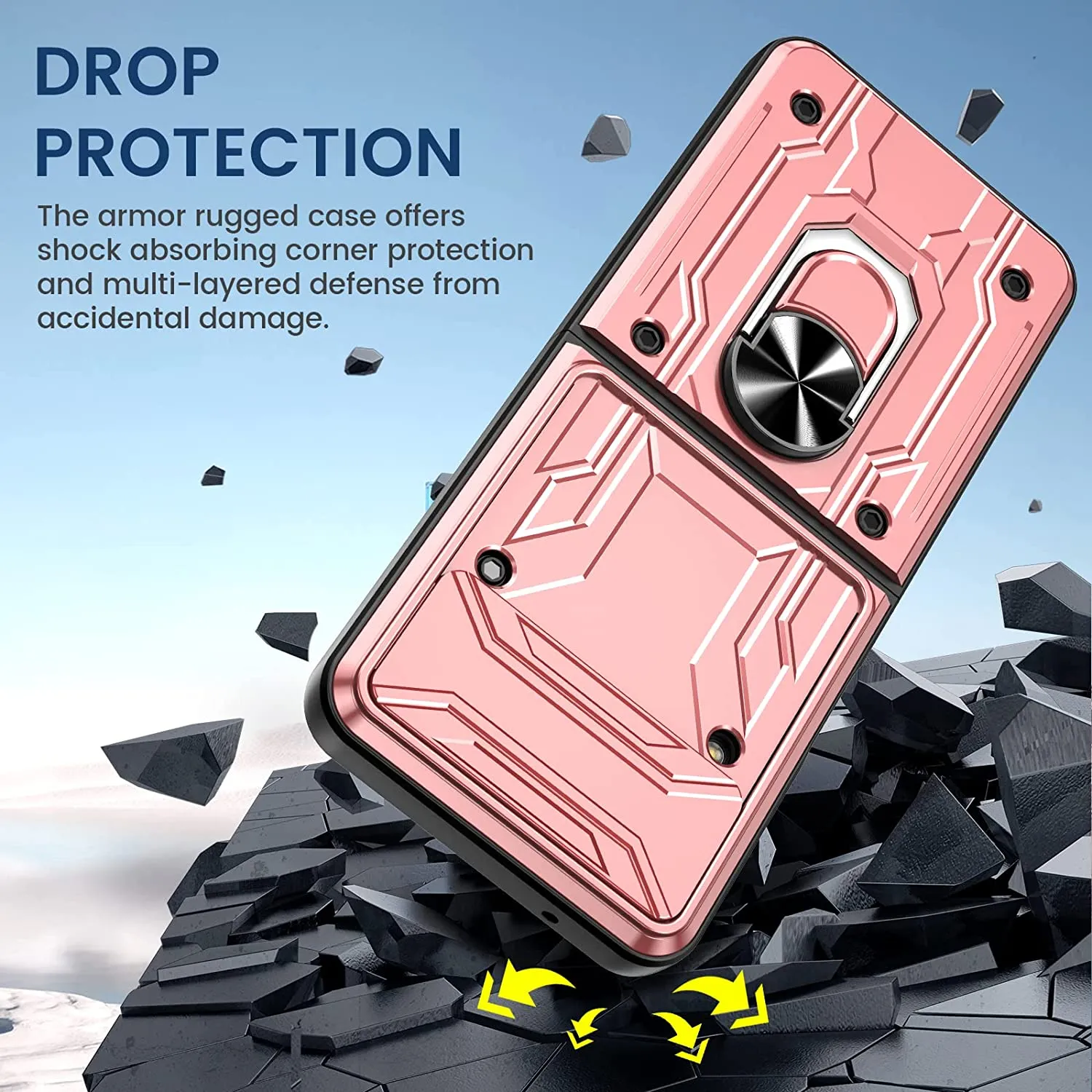 Galaxy Z Flip 4 Kickstand Slide Camera Case