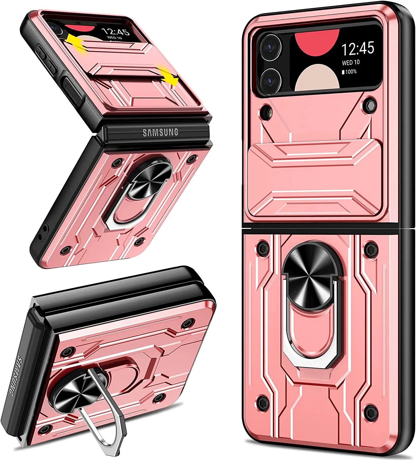 Galaxy Z Flip 4 Kickstand Slide Camera Case