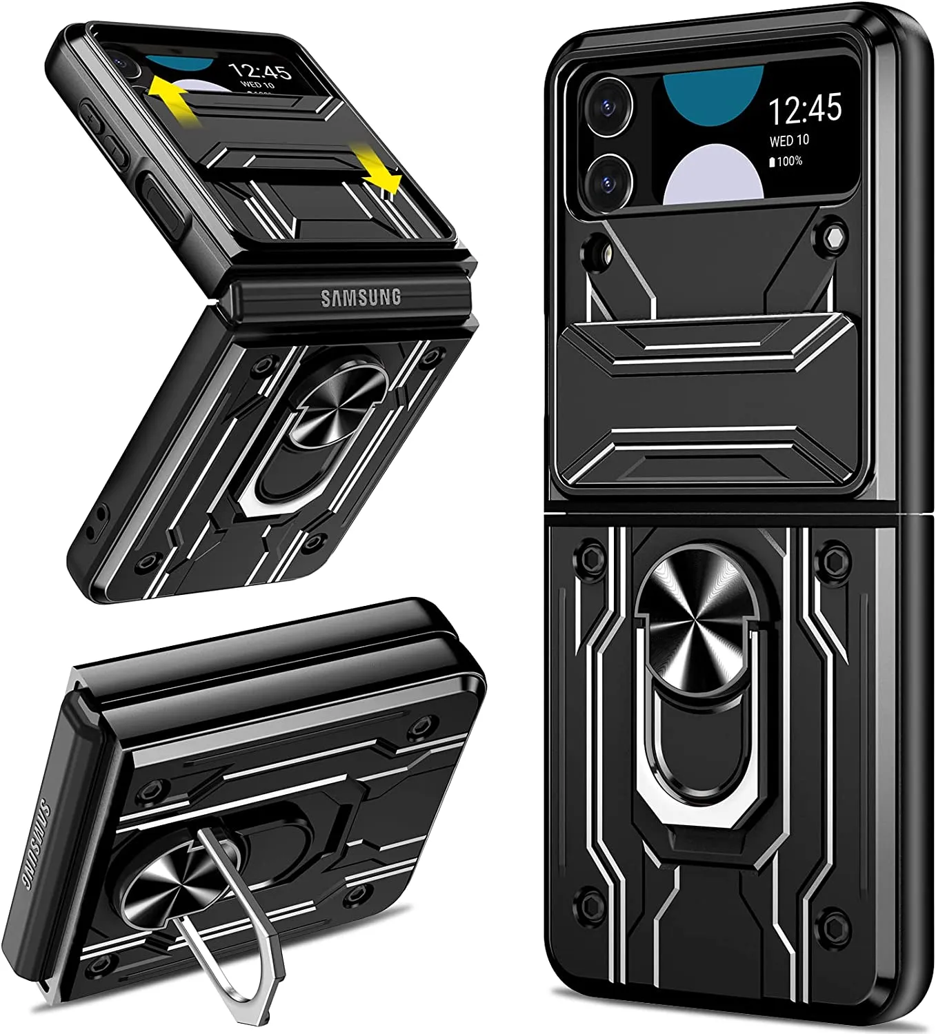 Galaxy Z Flip 4 Kickstand Slide Camera Case