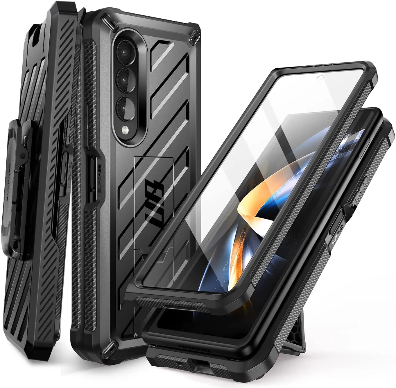 Galaxy Z Fold 4 5G Case Screen Protector Black