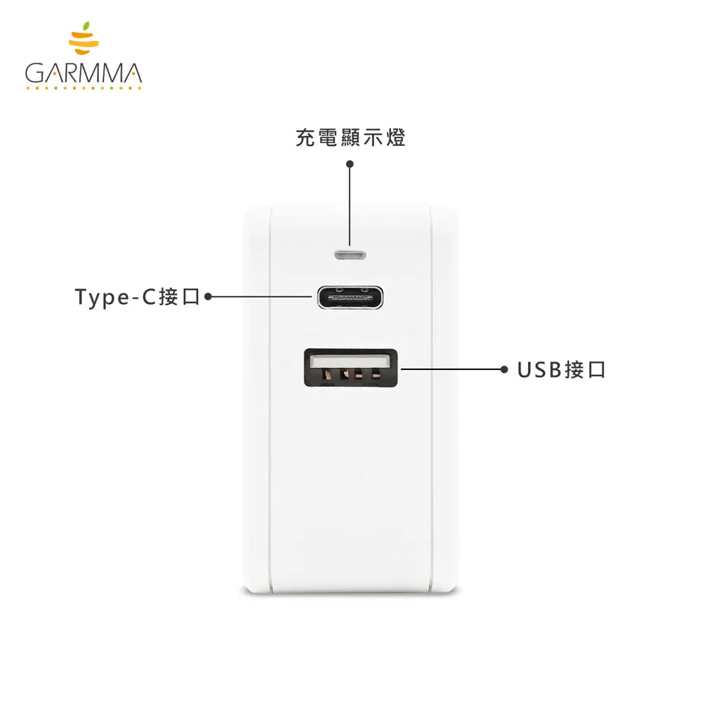 GARMMA Line Friends Type-C USB 3.4A Quick Charge Foldable Travel Charger