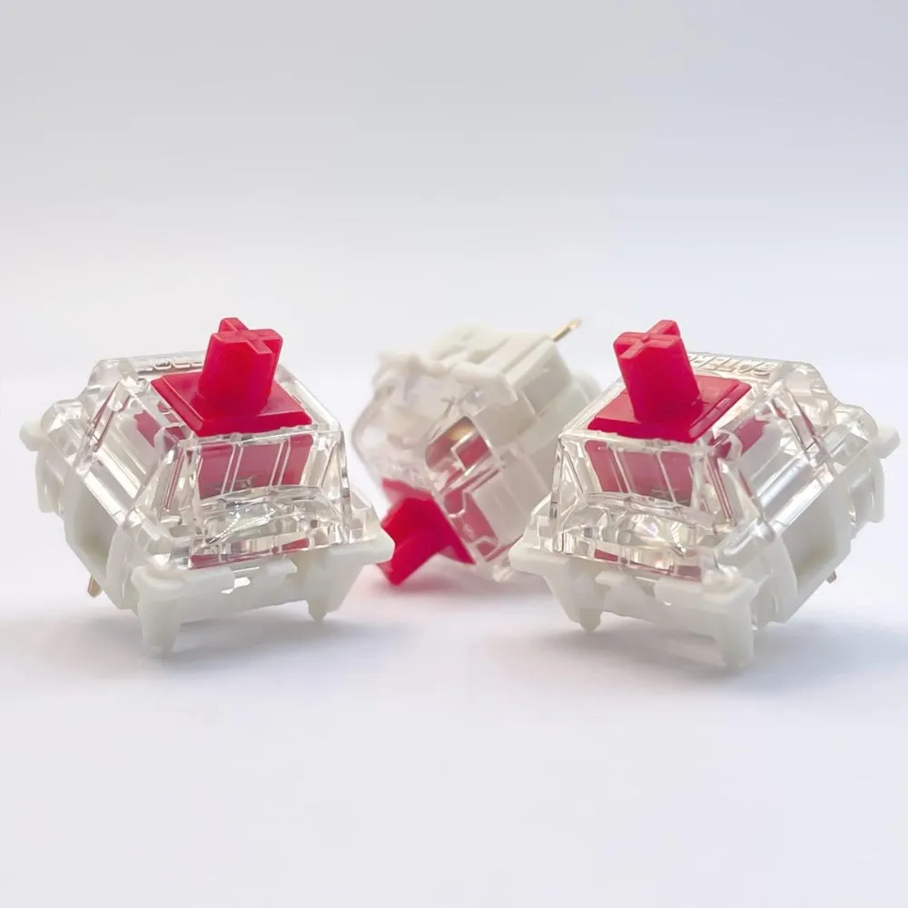 Gateron G Red Pro 2.0 Switches Pre-lubed 3pin RGB SMD Linear for Gaming Mechanical Keyboard DIY Hotswap Keyboard Switches