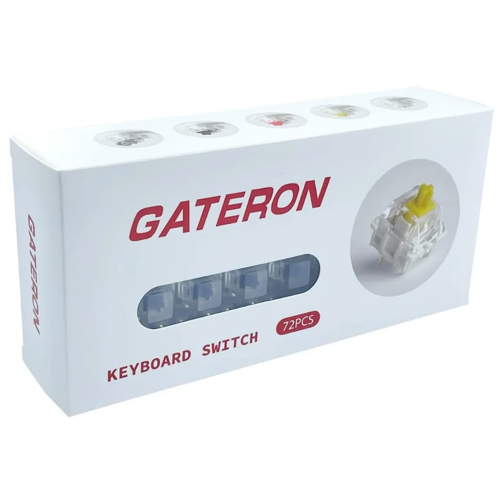 Gateron G Red Pro 2.0 Switches Pre-lubed 3pin RGB SMD Linear for Gaming Mechanical Keyboard DIY Hotswap Keyboard Switches