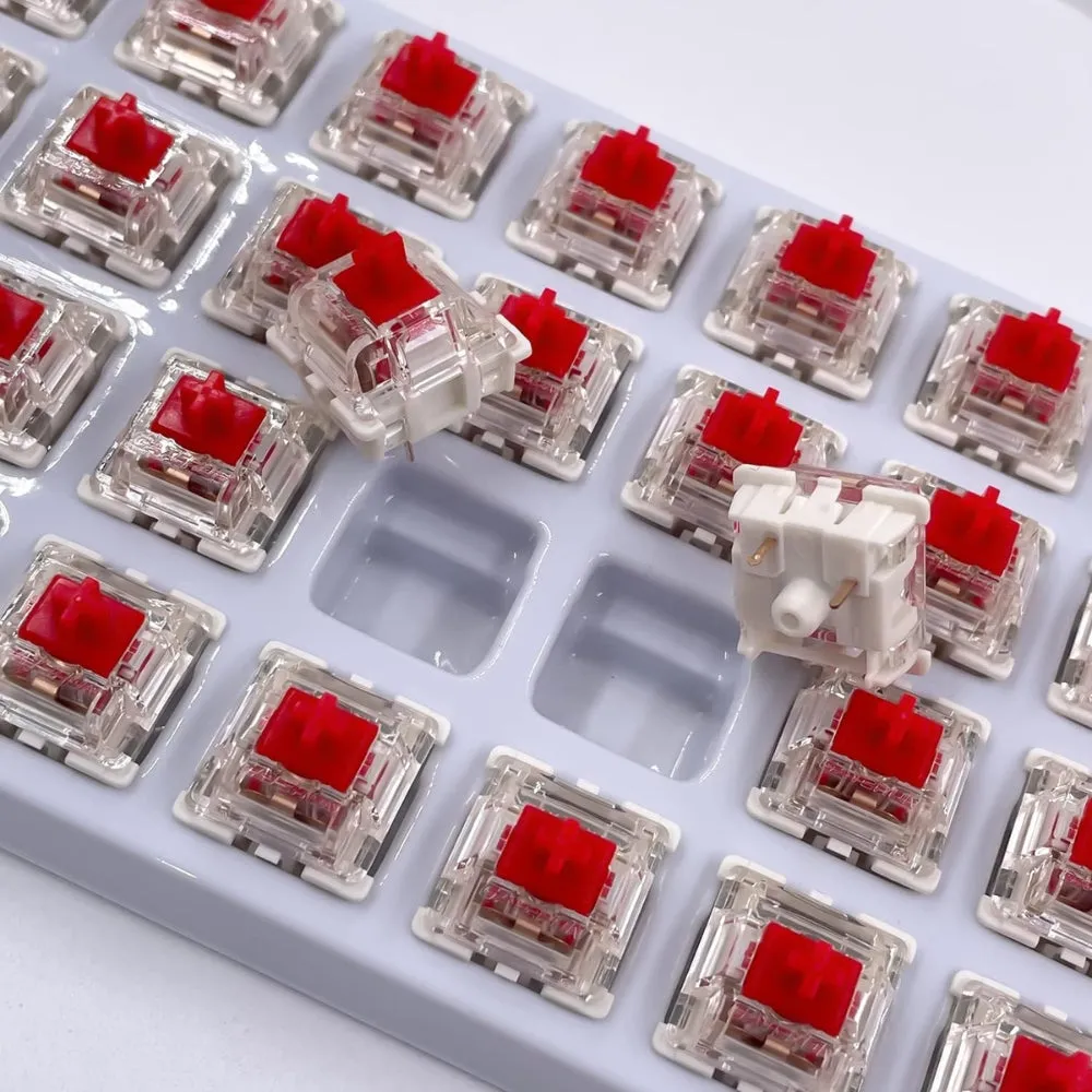 Gateron G Red Pro 2.0 Switches Pre-lubed 3pin RGB SMD Linear for Gaming Mechanical Keyboard DIY Hotswap Keyboard Switches