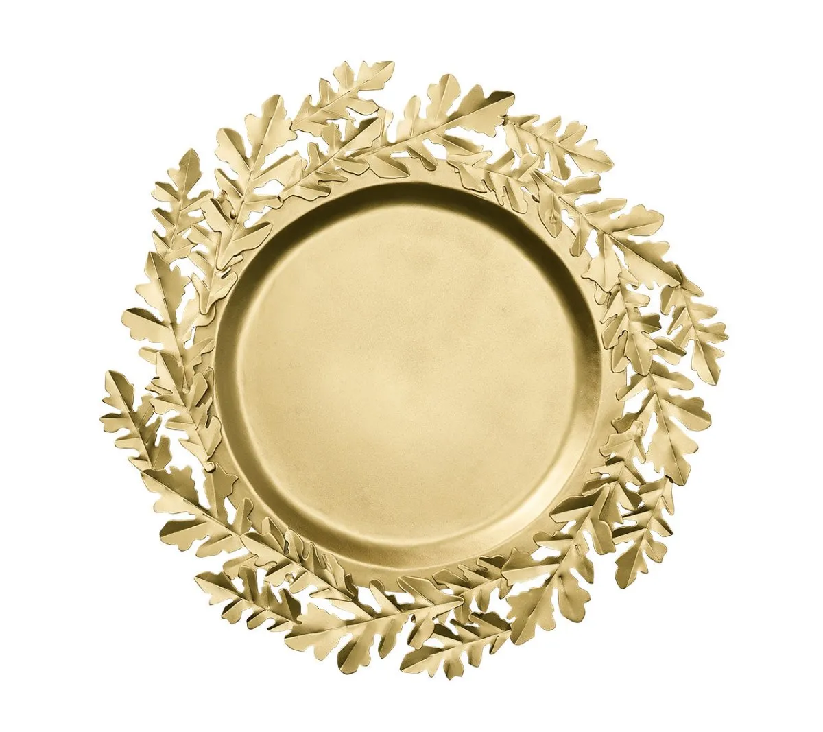 Gilded Leaves Charger in Gold, Set of 4