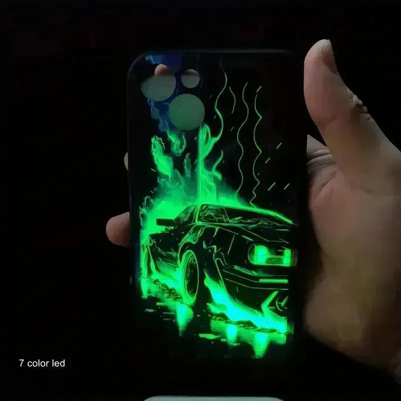 Glowing Car LED Smart Voice Controlled Cover (For iPhone)