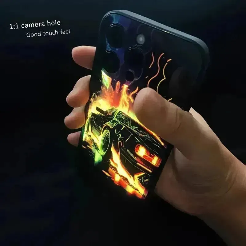 Glowing Car LED Smart Voice Controlled Cover (For iPhone)