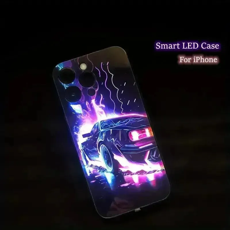 Glowing Car LED Smart Voice Controlled Cover (For iPhone)