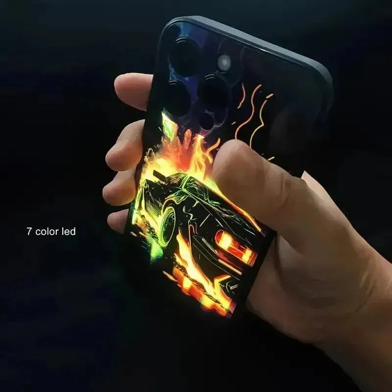 Glowing Car LED Smart Voice Controlled Cover (For iPhone)