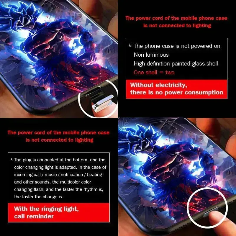 Glowing Dragon Ball Z Voice Controlled Smart LED Cover (For Samsung)