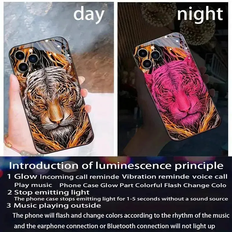 Glowing Tiger LED Smart Voice Controlled Cover (For Samsung)