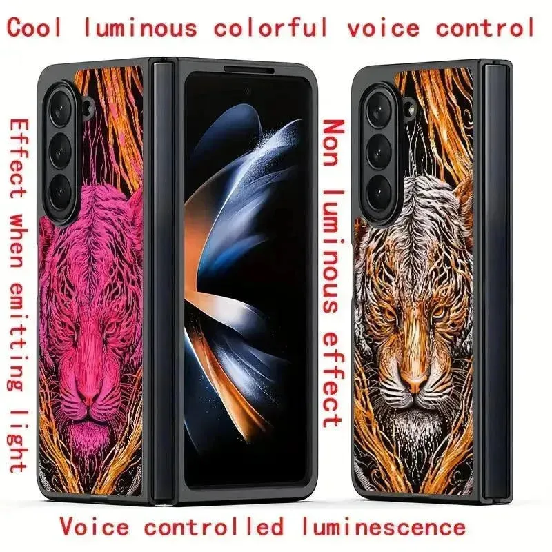 Glowing Tiger LED Smart Voice Controlled Cover (For Samsung)