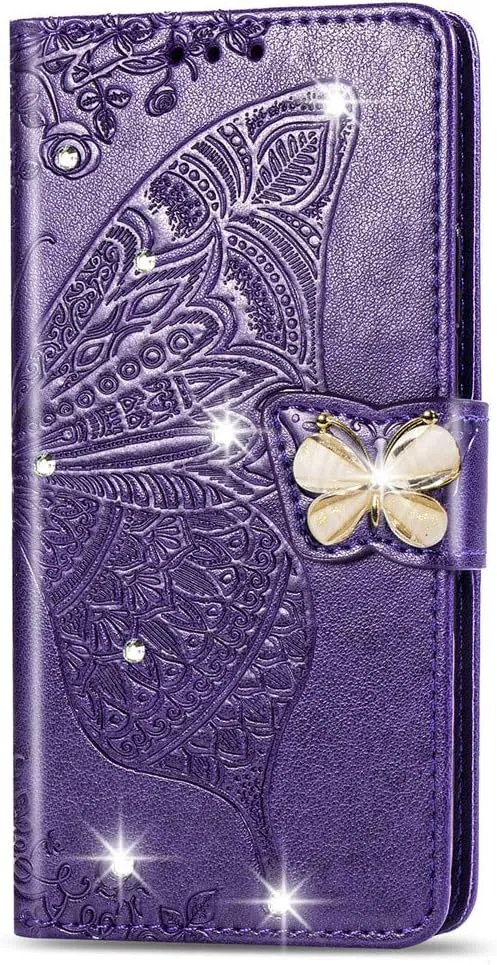 Google Pixel 9 Pro XL Butterfly Leather Flip Wallet Case