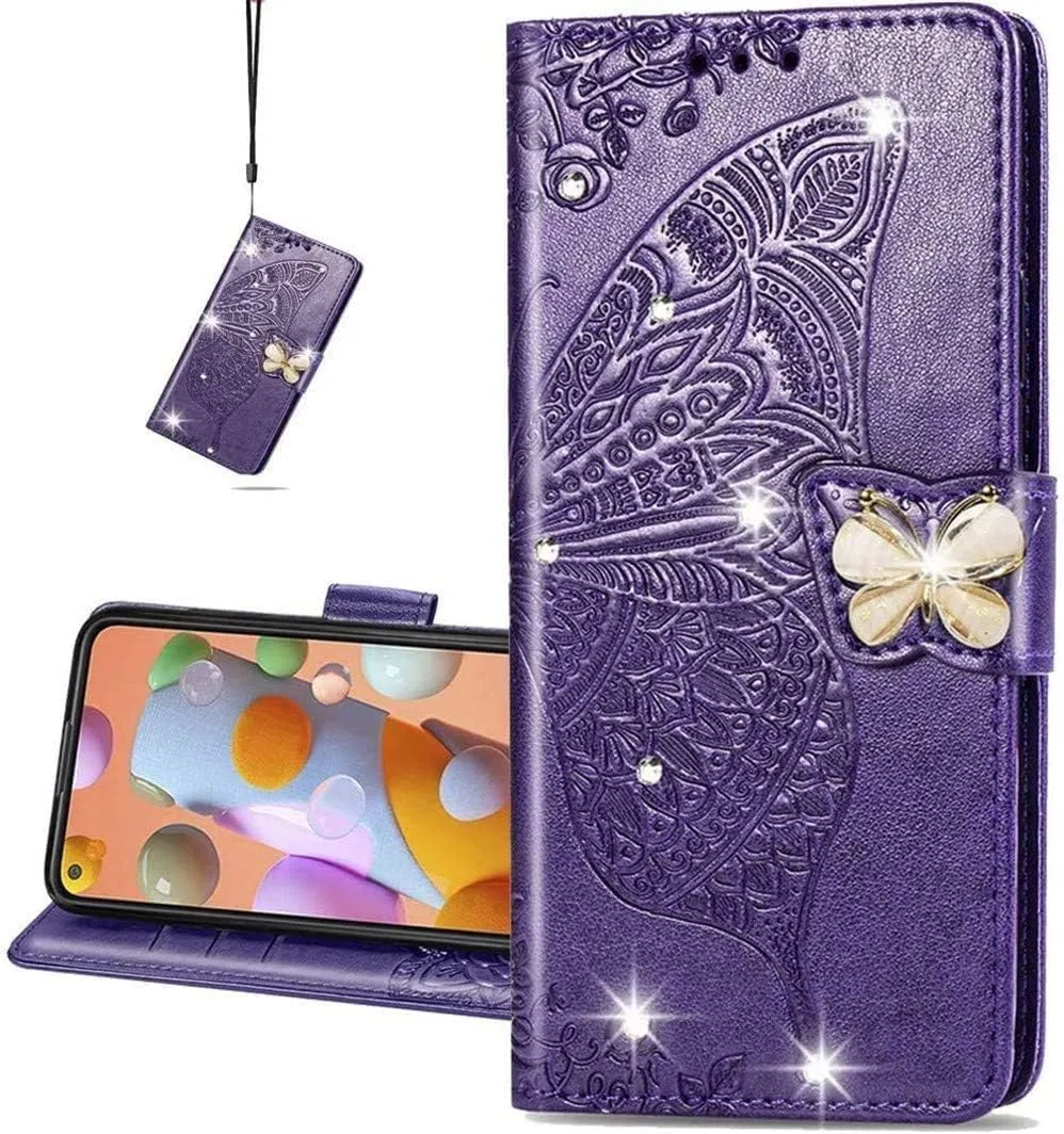 Google Pixel 9 Pro XL Butterfly Leather Flip Wallet Case