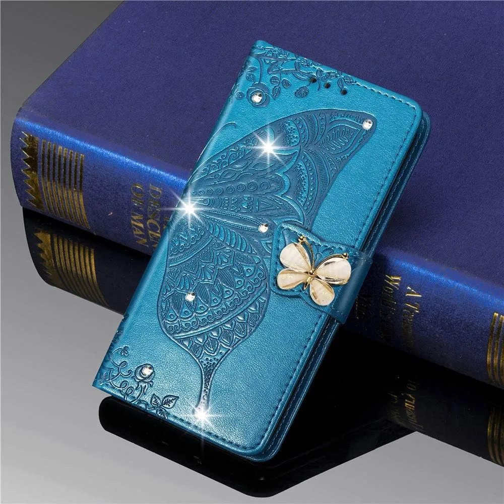 Google Pixel 9 Pro XL Butterfly Leather Flip Wallet Case