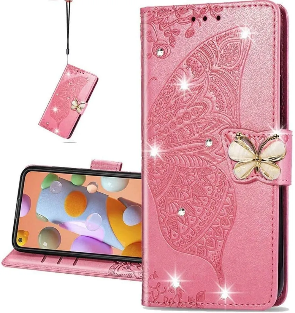 Google Pixel 9 Pro XL Butterfly Leather Flip Wallet Case