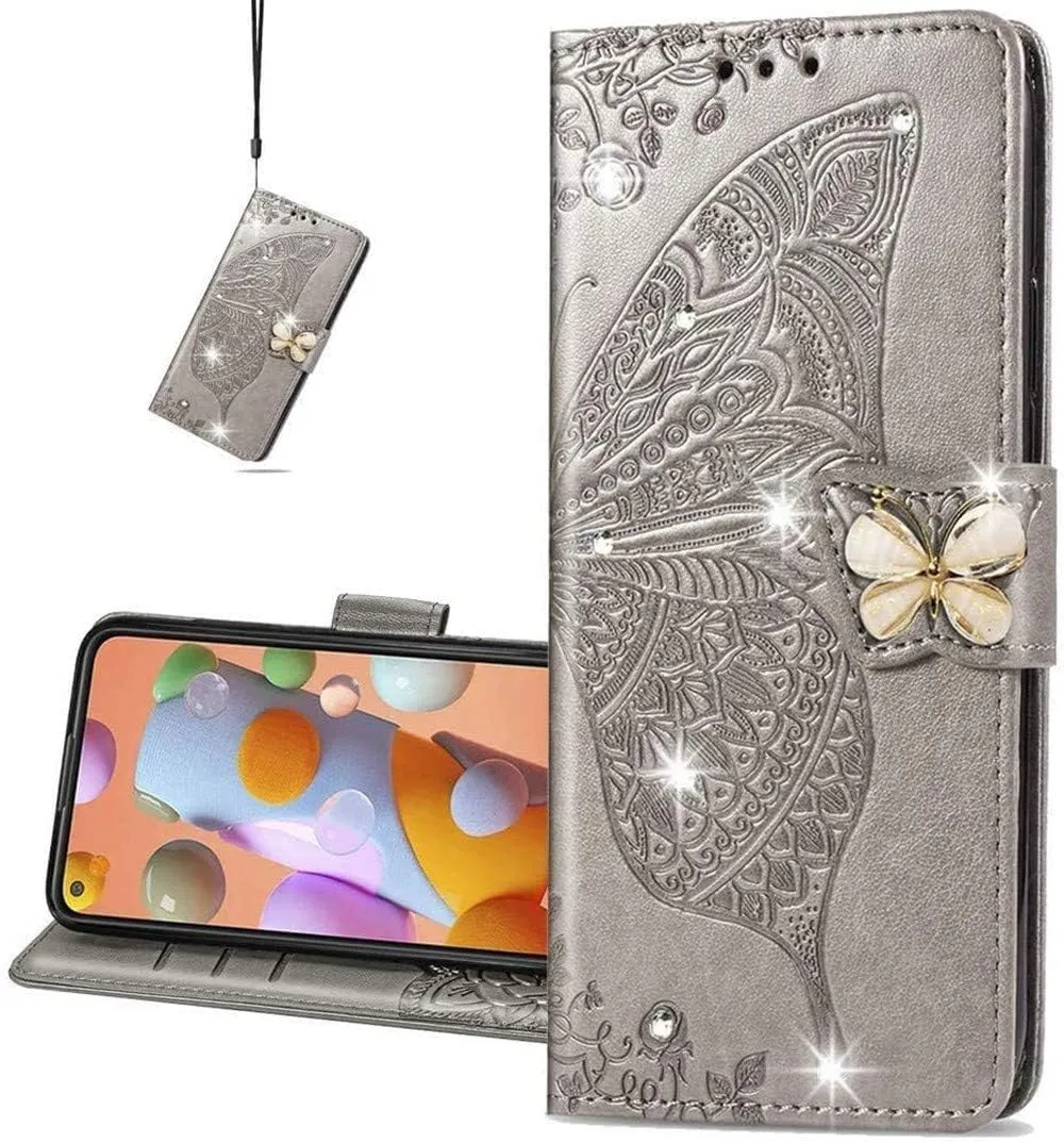 Google Pixel 9 Pro XL Butterfly Leather Flip Wallet Case