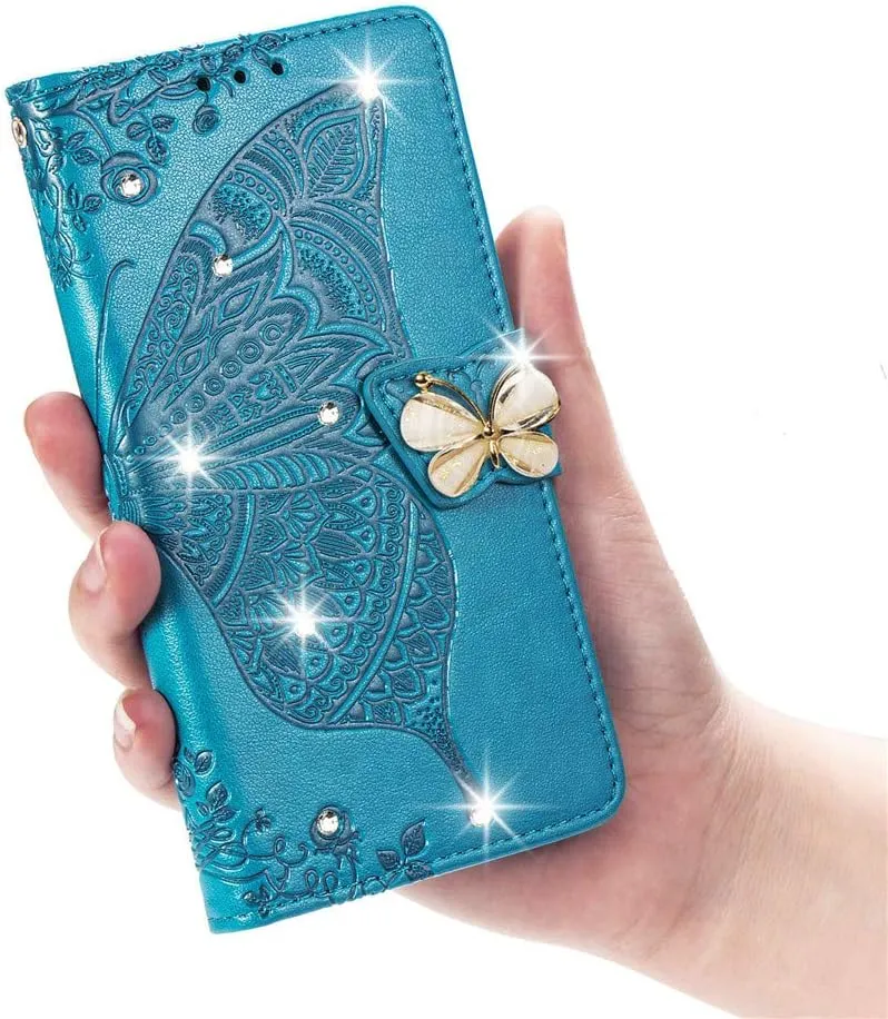 Google Pixel 9 Pro XL Butterfly Leather Flip Wallet Case