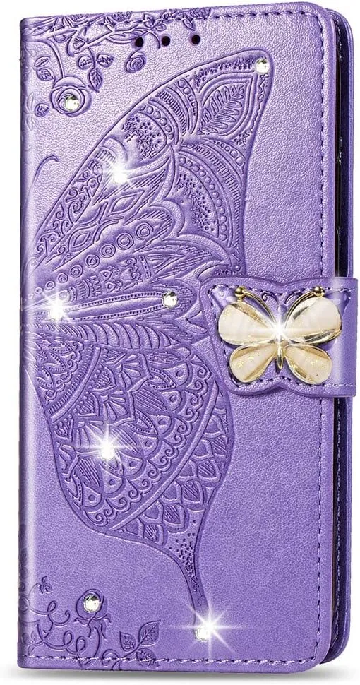 Google Pixel 9 Pro XL Butterfly Leather Flip Wallet Case