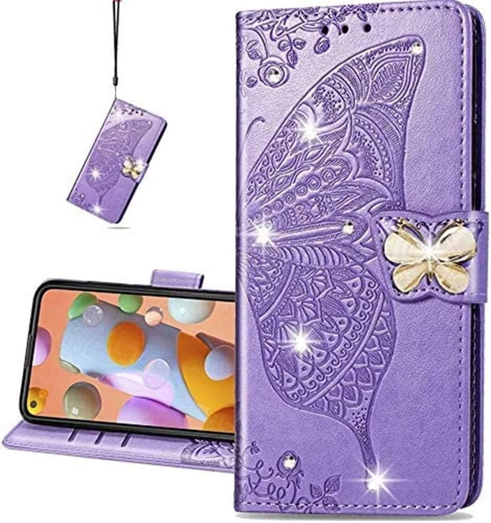 Google Pixel 9 Pro XL Butterfly Leather Flip Wallet Case