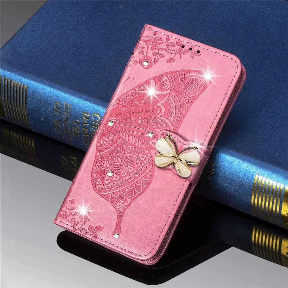 Google Pixel 9 Pro XL Butterfly Leather Flip Wallet Case