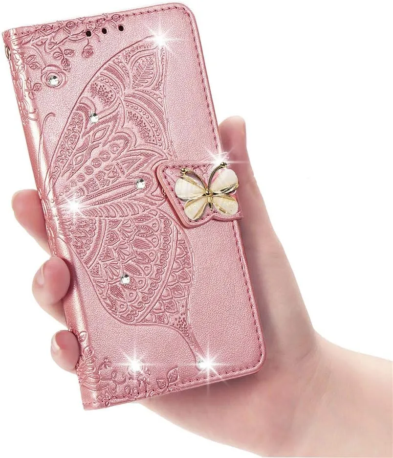 Google Pixel 9 Pro XL Butterfly Leather Flip Wallet Case