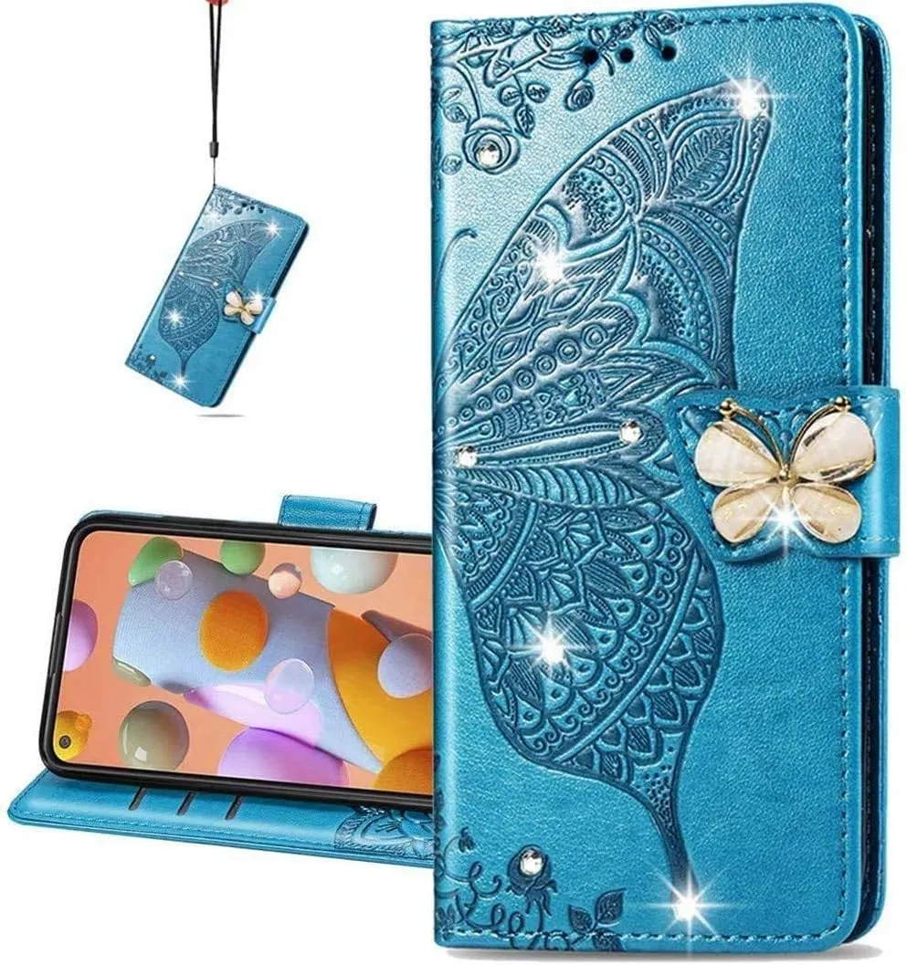 Google Pixel 9 Pro XL Butterfly Leather Flip Wallet Case