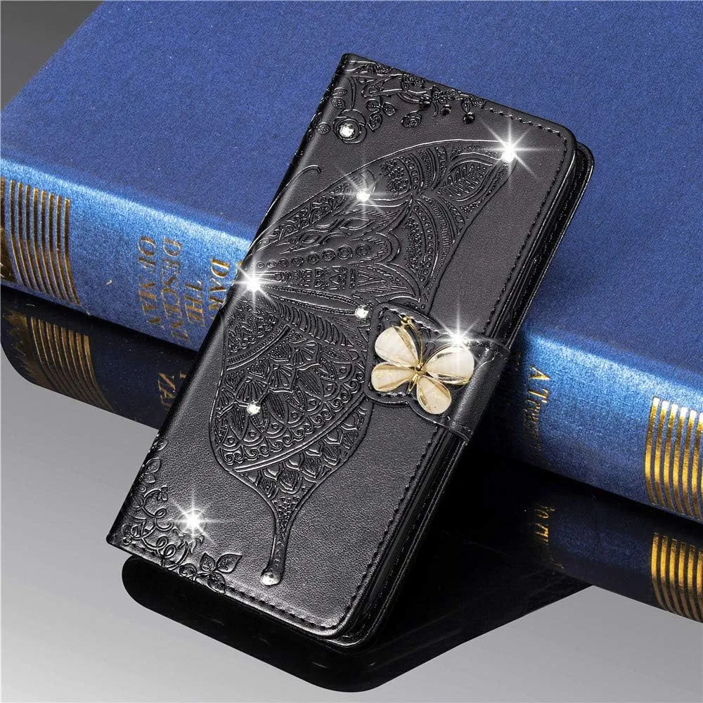 Google Pixel 9 Pro XL Butterfly Leather Flip Wallet Case