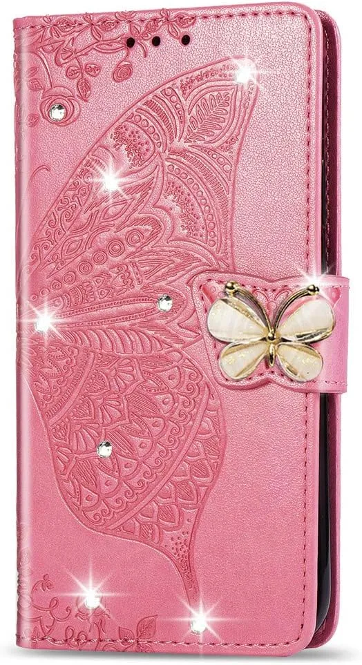 Google Pixel 9 Pro XL Butterfly Leather Flip Wallet Case