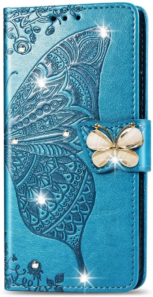 Google Pixel 9 Pro XL Butterfly Leather Flip Wallet Case