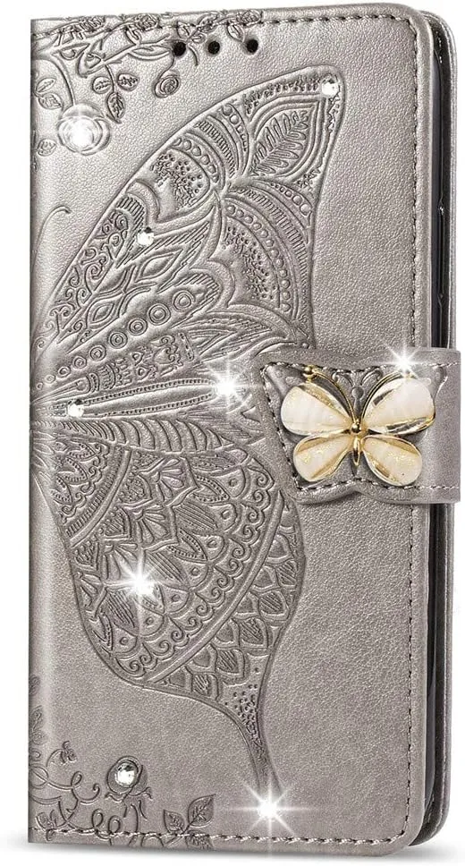 Google Pixel 9 Pro XL Butterfly Leather Flip Wallet Case