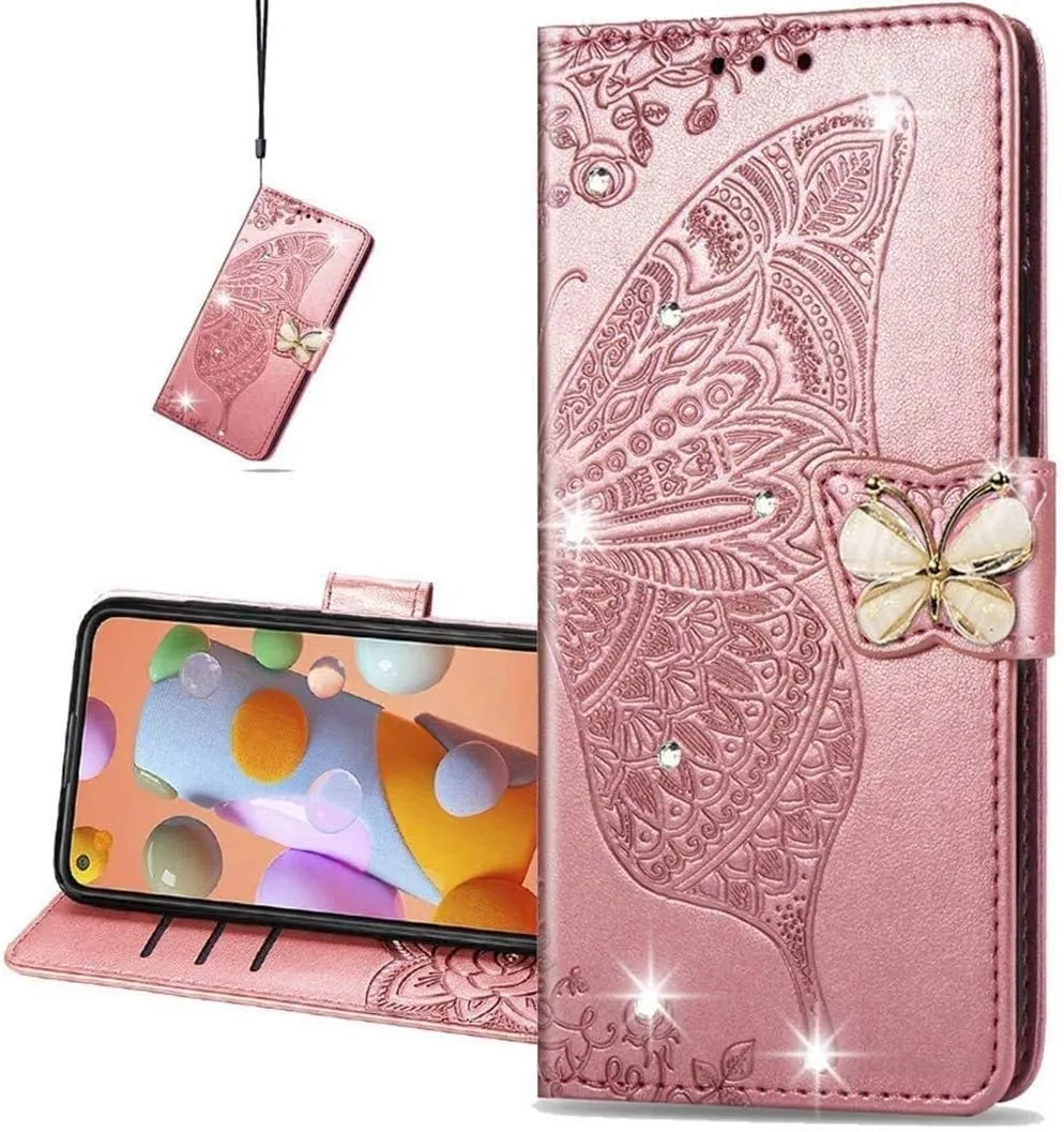 Google Pixel 9 Pro XL Butterfly Leather Flip Wallet Case