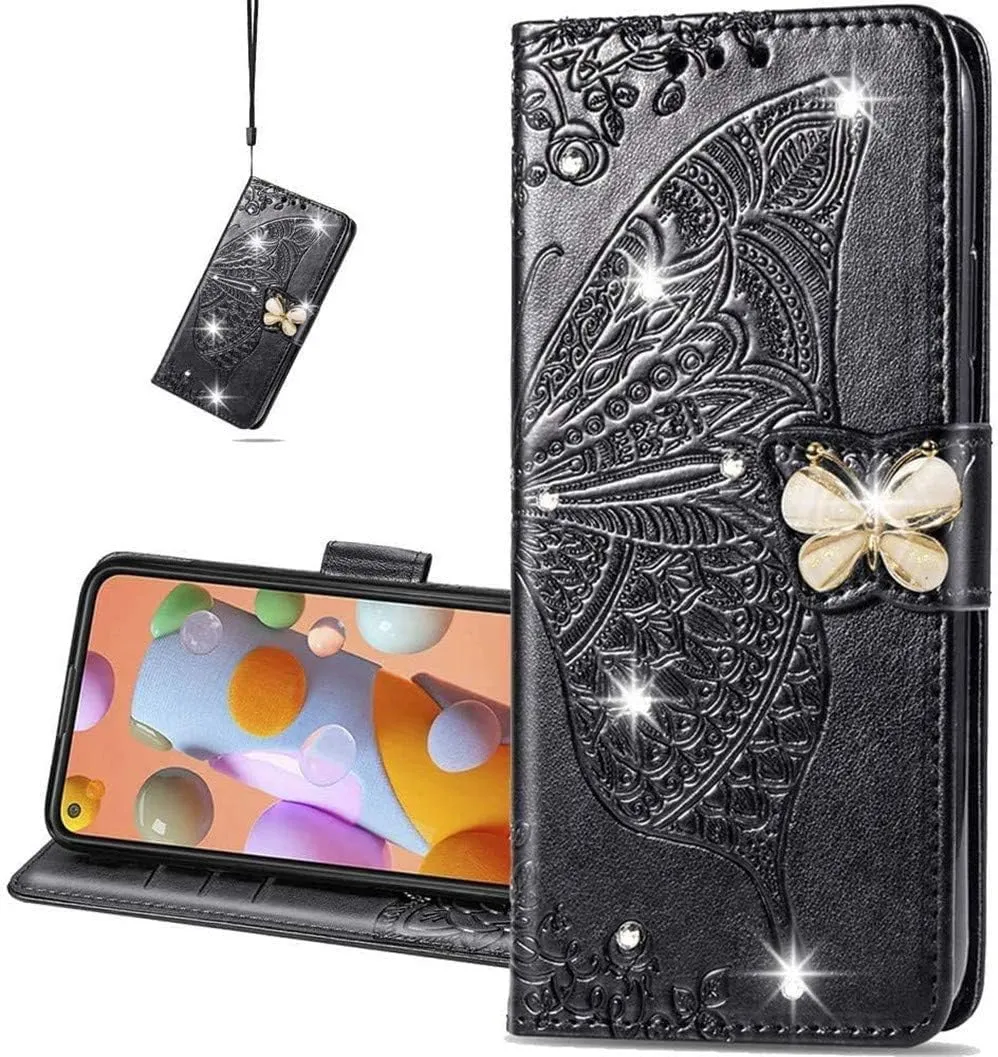 Google Pixel 9 Pro XL Butterfly Leather Flip Wallet Case