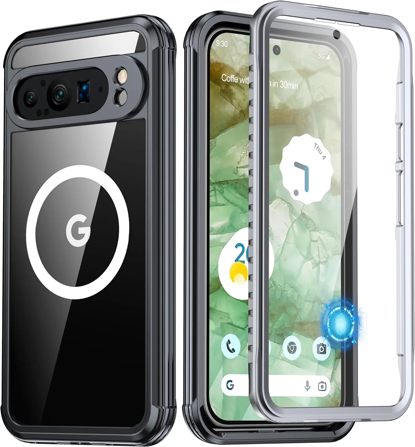 Google Pixel 9 Pro XL Case Full Body Heavy Duty Rugged Protective