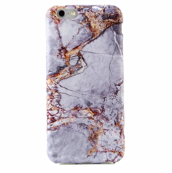 Gray & Gold Marble iPhone Case